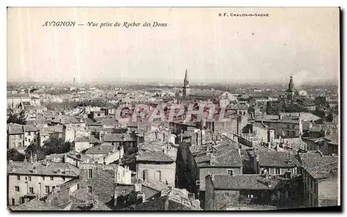 Cartes postales Avignon Vue Prise du Rocher des Doms