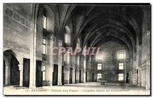 Ansichtskarte AK Avignon Palais des Papes Chapelle Haute du Consistoire