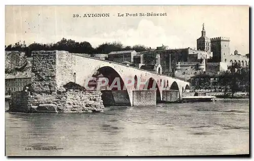 Cartes postales Avignon Le Pont St Benezet