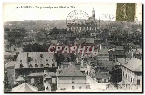 Ansichtskarte AK Limoges Vue Panoramique Vers l Hotel de Ville