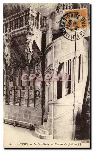 Ansichtskarte AK Limoges La Cathedrale Escalier du Jube