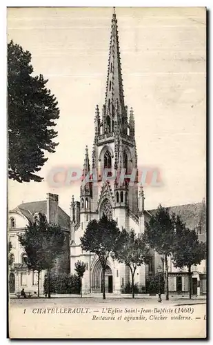Cartes postales Chatellerault L Eglise Jean Baptiste Restauree et agrandie Clocher Moderne
