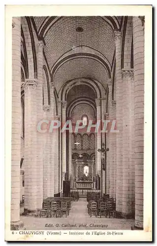 Cartes postales Chauvigny Interieur de l Eglise St paul