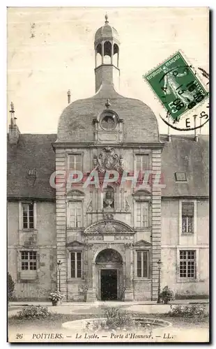 Cartes postales Poitiers Le lycee Porte d honneur