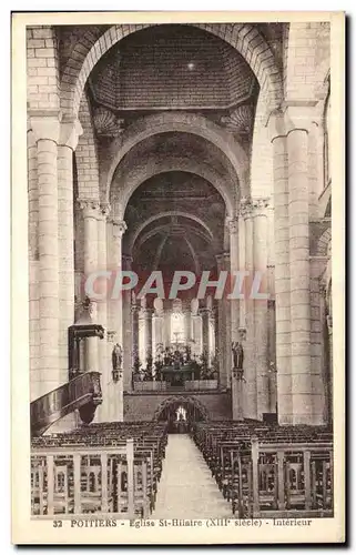 Ansichtskarte AK Poitiers Eglise St Hilaire Interieur