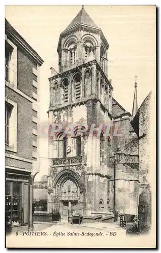 Cartes postales Poitiers Eglise Sainte Radegunde