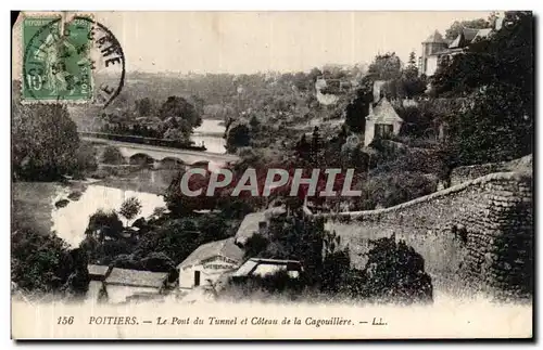 Ansichtskarte AK Poitiers Le Pont du tunnel et Coteau de la Cagouilliere