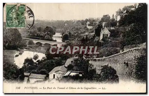 Cartes postales Poitiers Le Pont du tunnel et Coteau de la Cagouilliere