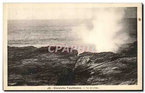 Ansichtskarte AK Corniche Vendeenne Le Jet d eau