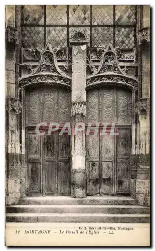 Cartes postales Mortagne Le Portail de l Eglise