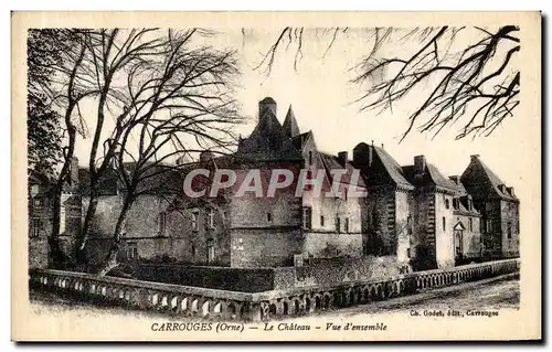 Ansichtskarte AK Carrouges Le Chateau Vue d ensemble