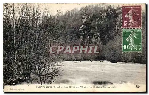 Cartes postales Rabodanges Les Bords de l Orne Le Chateau Guillaume