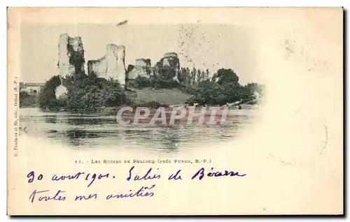 Ansichtskarte AK Les Ruines De Bellocq pres Puyoo
