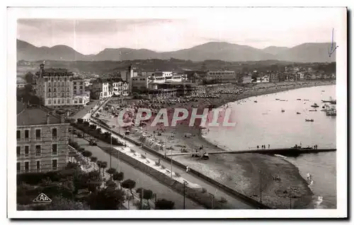 Cartes postales St Jean de Luz Vue generale de la Plage