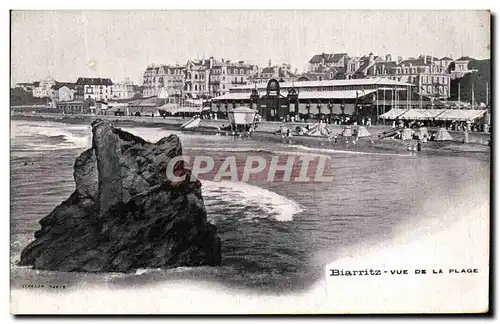 Cartes postales Biarritz Vue de La Plage