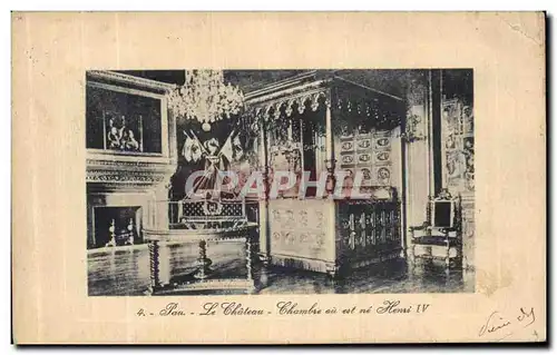 Cartes postales Pau Le Chateau Chambre au est ne Henri IV