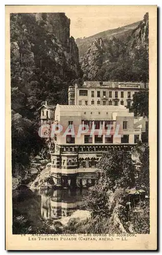 Cartes postales Amelie Les Bains Les Bords du Mondon Les thermes Pijade