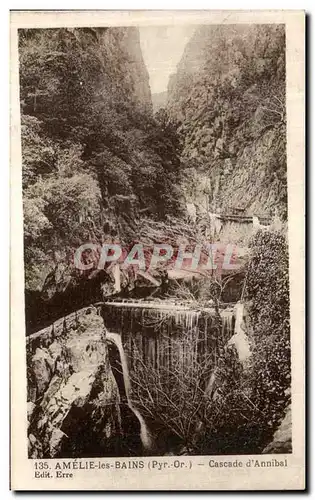 Cartes postales Amelie Les Bains Cascade d Annibal