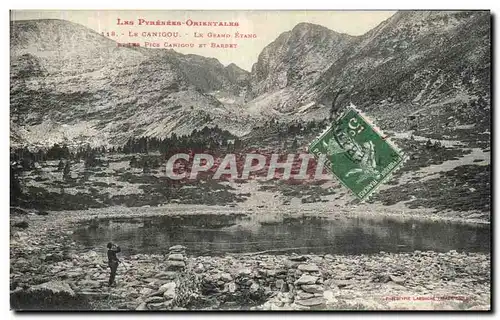 Cartes postales Le Canigou Le Grand Etang Pics Carigou et Barbet