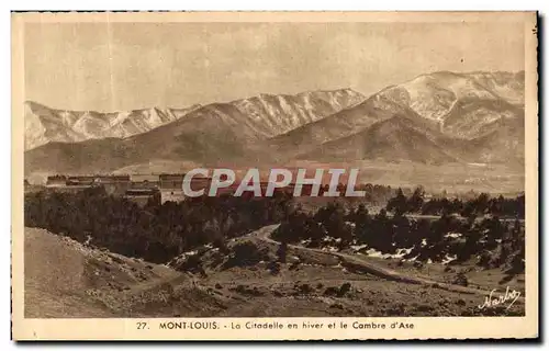 Ansichtskarte AK Mont Louis La Citadelle en hiver et le Cambre d Ase