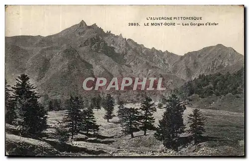 Cartes postales Le Mont Dore Les Gorges d Enfer