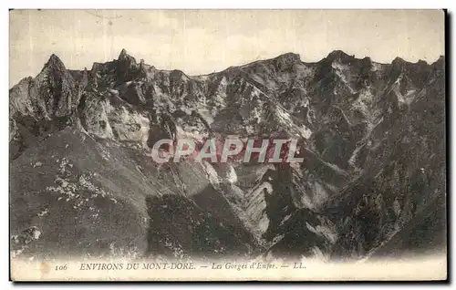 Ansichtskarte AK Environs Du Mont Dore Les Gorges d Enfer