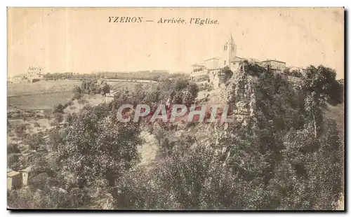 Cartes postales Yzeron Arrivee l Eglise