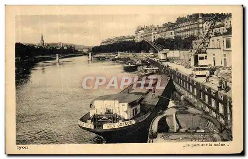 Cartes postales Lyon Le pont Sur la Saone