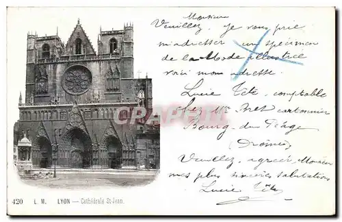 Cartes postales Lyon Cathedrale St Jean