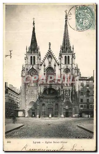 Ansichtskarte AK Lyon Eglise Saint Nizier