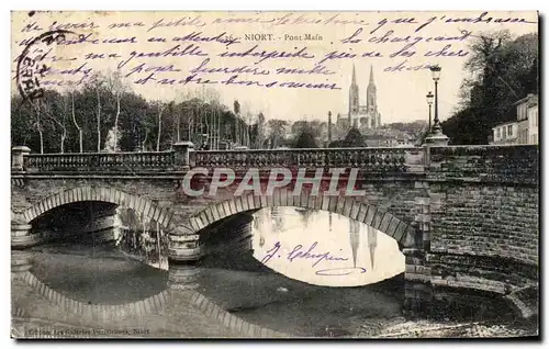 Ansichtskarte AK Niort Pont Main