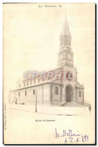 Ansichtskarte AK Eglise St Laurent Le Creusot