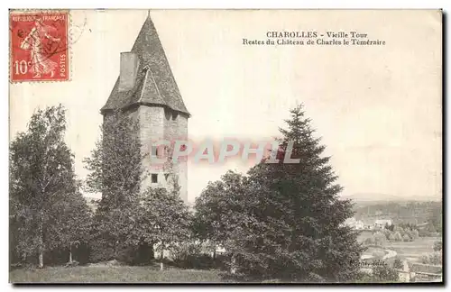 Ansichtskarte AK Charolles Vieille Tour Restes du chateau de Charles le Temeraire