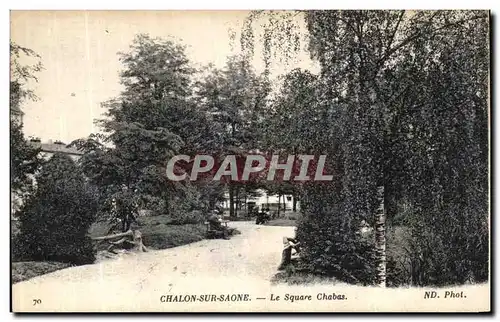 Cartes postales Chalon Sur Saone Le Square Chabas