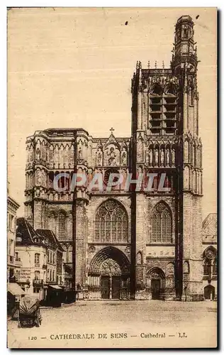 Cartes postales Sens La Cathedrale