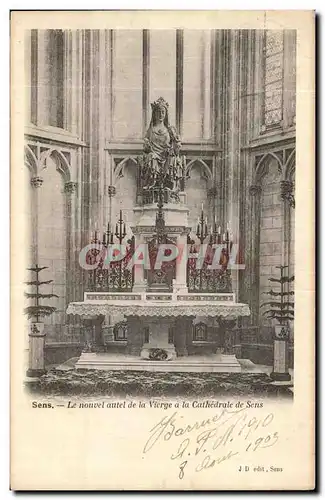 Cartes postales Sens Le nouvel Autel de la Vierge a la Cathedrale de sens