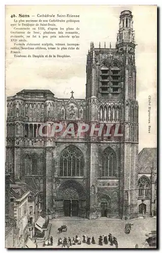 Cartes postales Sens Cathedrale Saint Etienne