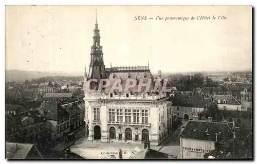 Ansichtskarte AK Sens Vue panoramique de l Hotel de Ville