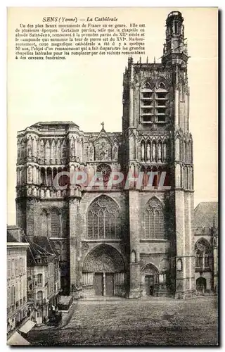 Cartes postales Sens La Cathedrale