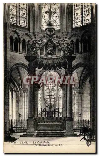 Cartes postales Sens La Cathedrale Le Maitre Autel