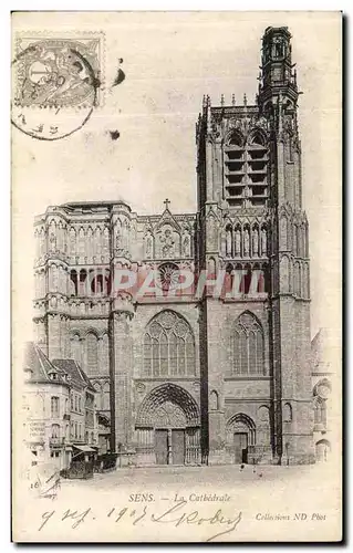 Cartes postales Sens La Cathedrale