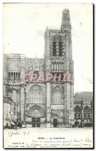 Cartes postales Sens La Cathedrale