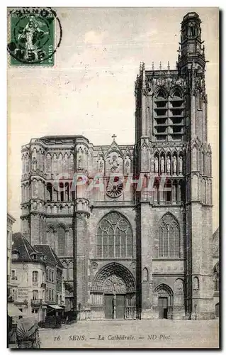 Cartes postales Sens La Cathedrale