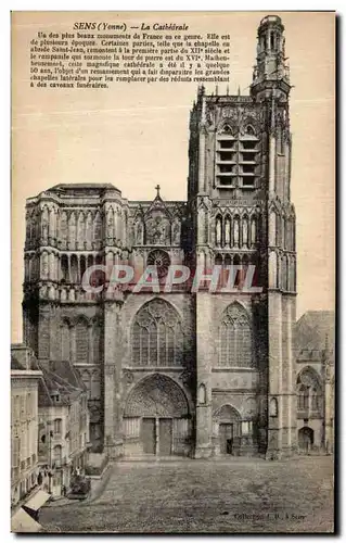 Cartes postales Sens La Cathedrale