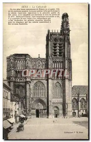 Cartes postales Sens La Cathedrale