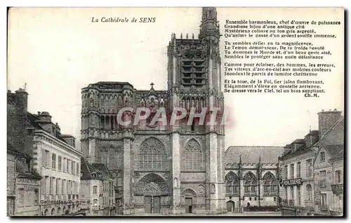 Cartes postales Sens La Cathedrale