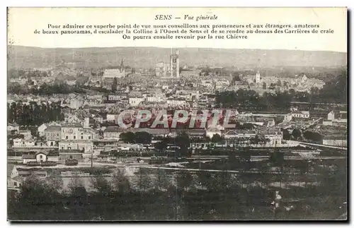 Cartes postales Sens Vue Generale