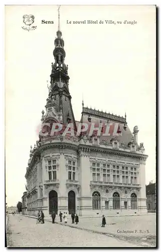 Ansichtskarte AK Sens Le nouvel L Hotel De Ville Vu d angle