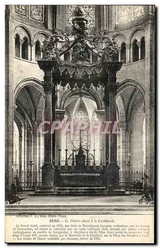 Cartes postales Sens Le Maitre Autel a la Cathdrale