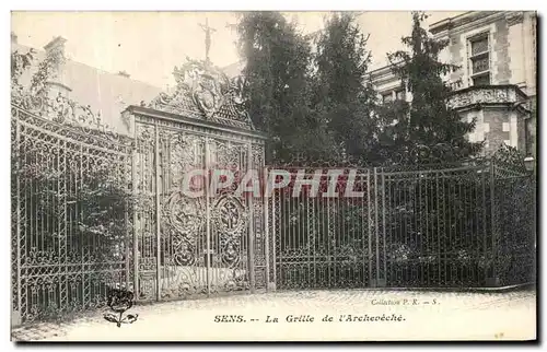 Cartes postales Sens Le Grille de L Archeveche